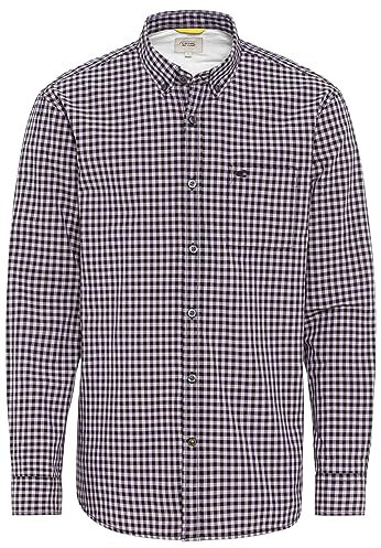 camel active Chemise à Carreaux Vichy, Lilas, XL Homme