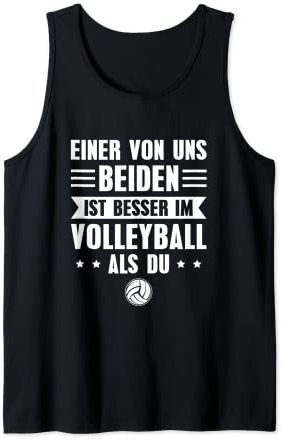 Herren Volleyball Einer von uns ist besser Volleyballer Tank Top