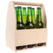 Creative Deco Flaschenträger Holz für 6 Bierflaschen | Bierträger Flaschenhalter | Maße 24 x 16 x 30 cm (+/- 1 cm) | Männerhandtasche Holz
