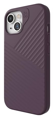 ZAGG Denali Snap iPhone 15 Handyhülle – Fallschutz (5 m), zweilagige strukturierte Handyhülle für iPhone 15, rutschfestes Design, MagSafe-Handyhülle, Violett
