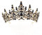 Hochzeit Braut Kristall Tiara Strasssteine Mädchen Haar Krone Prinzessin Stirnband Krone Haarschmuck für Hochzeit Verlobung Geburtstag Party Schönheitswettbewerb Bühnenauftritte,Schwarz B