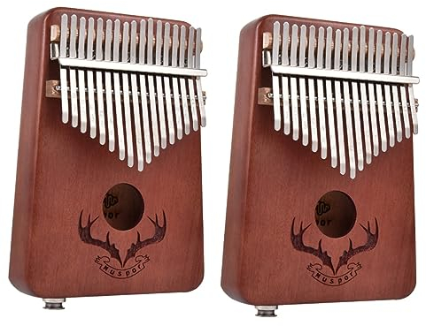 MILISTEN 2 Stk Kalimba-tuner Gigbag Kalimba Daumenklavier Stimmhammer Kalimba Fingerklavier Tragbares Klavier Mit Tastatur Muspor 17 Tasten Kalimba Tasche Kind Hölzern Equalizer Elektrisch