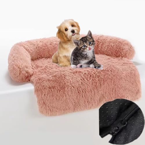 PIURUF Premium Ultra Soft Pet Bed Marshmallow Fluffy Cuddler Washable Calming Puppy Bed,Washable Anti-Slip Large Dog Bed,Anti-Angst-Plush Cat Bed