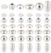 PH PandaHall 6 Stile 925 Sterling Silberperlen Für Armbänder, 60 Stück Metallperlen Spacer Perlen Zwischenperlen Bastelperlen Für Auffädeln Schmuckzubehör Ringe Halsketten Ohrringe Armbänder, 3-4.5mm