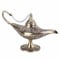 Aladdin Magic Genie Lampen, Vintage Magical Legend Aladdins Genie Lampe Wunschlampe Arabische Kostüm Requisiten Tischdekoration für Zuhause, Hochzeit, Party(Bronze)