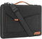 DOMISO 13 Inch Laptop Sleeve Water Resistant Business Briefcase Carrying Shoulder Bag for Acer Aspire/Swift, ASUS Vivobook/Zenbook 14, Black