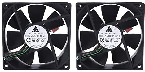 Uikdjgu 2X 90X90X25MM DC 12V 0.60A 4-Pin Ventiladores de RefrigeracióN de la CPU de la Computadora