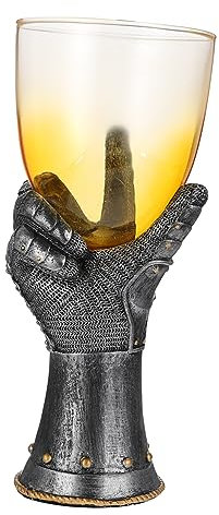 PHENOFICE Calice Decorativo 400 Ml Tazza Unica Stile Retro Base Solida Design 3d Stoviglie Creative Feste Per Vino Whisky
