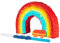 Fax Potato Rainbow Pinata, Blue Buster Stick and Blindfold Set (W53 x D9 x H36cm) Fill Your Own Kids Large Party Supplies Themed Birthday Fun Decoration Pinata for Kids Parties & Games