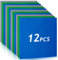 HOTUT Classic Baseplates, 12 Pack Square 32x32 Stud Building Base, 10×10 Large Building Board Base Plates, 100% Compatible with All Major Brands, Build and Display Board Set - Grey/Green/Blue