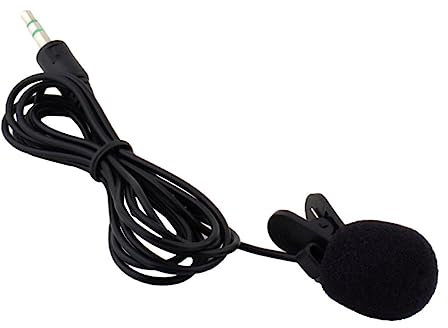 OFFSCH Mini Lavalier Clip Microphone Omnidirectional Portable Lapel Mic for Lectures and Teaching Compact Design with Cable for Smartphones and Cameras