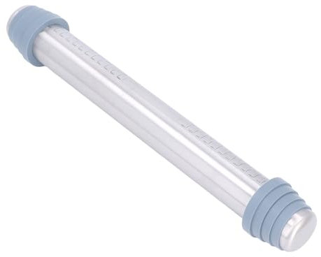 Rolling Pin, Adjustable Rolling Pin Rolling Pin with Thickness Rings with 4 Silicone Guide Rings Rolling Pin Dough Roller for Making Pie Crusts, Soft Candies, Pizzas, Biscuits