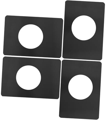 ANDRESLAD 4pcs Door Lock Plate Fixer Strike Plate Filler for Wooden Doors Hotel Locks