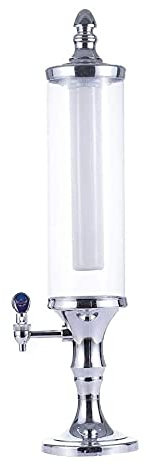 BGFYUSF Distributeur de bière à Tour de bière 3L Ice Core Distributeur de Boissons à bière avec lumières LED， pour fêtes et Jours de Match， Accessoires de Bar à，Silver