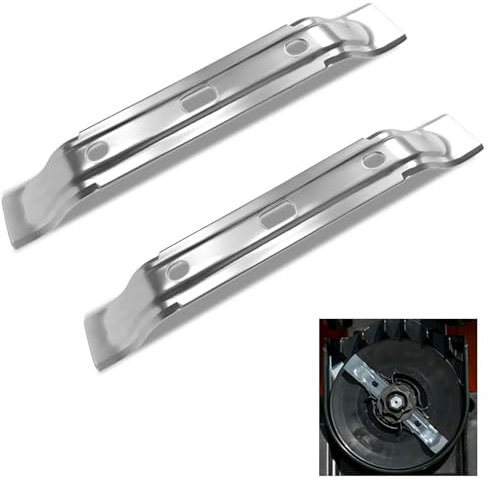 Yuiturt 2 Stück Mähmesser für Stihl Mähroboter RMI422P RMI 422 PCRMI 522 C für Viking iMow Ml4 Series, Messerklingen Rasenmäherklingen 200mm, Silber