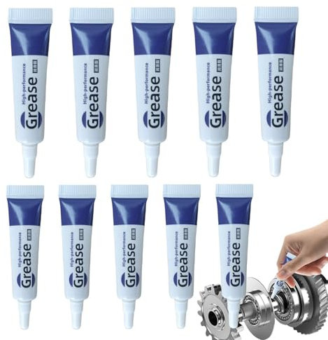 Lubrifiant à la graisse de silicone - Lubrifiant à la graisse de silicone,Lubrifiant de plongée en silicone 10 pièces, lubrifiant transparent pour machine, empêche les vannes et les joints toriques de
