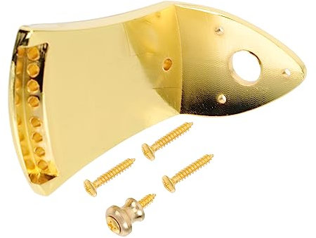 GLSTOY Triangle Mandolin Bridge Screw Pull String Plate Set for Mandolin Instrument Acoustic Useful String