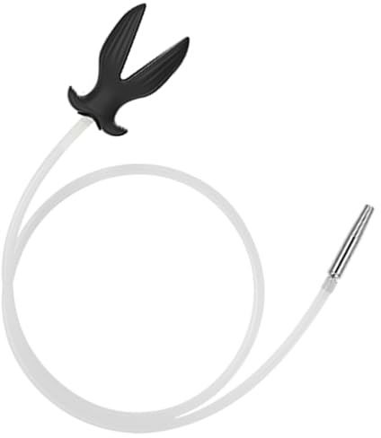 JXszxbt Silikon Hohler Analplug Urinal Piss Trichter Buttplug mit Harnröhren Dilatator Penis Plug Butt Plug Katheter Sounding Anal Dilatator Extrem SM Slave Bondage Sex Spielzeug für Männer Paare (M)
