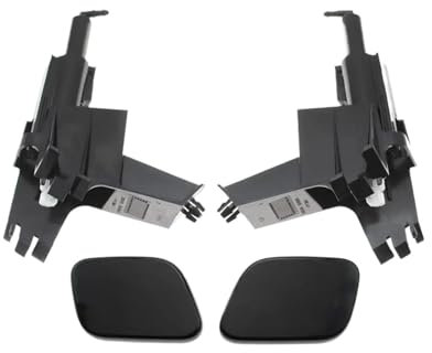 BERTGDA Aktuatorpumpe for Frontscheinwerfer-Waschdüse, passend for Nissan, Qashqai J10 2010–2014, 28645BR00A, Scheinwerfer-Reinigungswasser-Spray-Abdeckkappe Scheinwerfer-Reinigungsspray(Black cap set