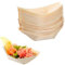 Miayical Lot de 50 assiettes jetables en bois