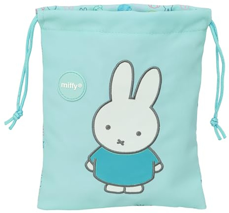 safta Miffy Friends Lunchtasche, hochwertig und robust, für Mahlzeiten, Freizeit, 20 x 25 cm, babyblau, M, Casual