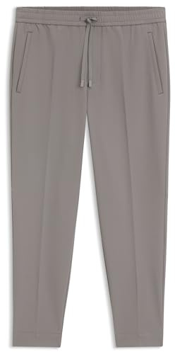 BOSS Pantalon Tapered en Tissu Stretch Déperlant