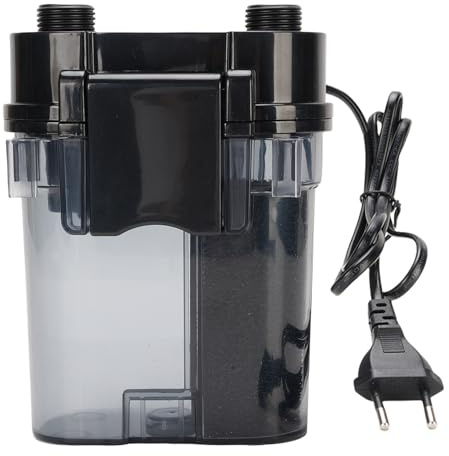 Qcwwy Filtro Dell'acquario Esterno Luce Compatta a Bassa Pesce Bassa Filtro a Serbatoio di Pesce (Spina Europea 220V)