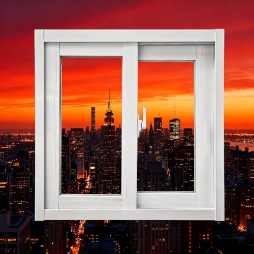 Kellerfenster Schiebefenster Kompakte Schiebefenster Geeignet for Keller, Badezimmer, Küchen und Garagen(40 * 40cm)