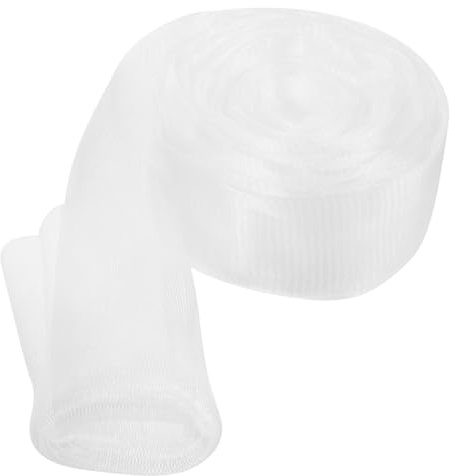 KICHOUSE Filet Élastique Blanc pour Cache-Pot de Fleur, Housse Respirante et Légère en Plastique Transparent, Accessoire Jardin pour Plantes Succulentes à Usage Quotidien
