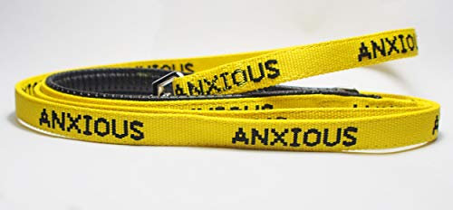 My Anxious Dog Yellow Space Awareness ANXIOUS dog lead for nervous dogs S/M