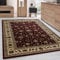 Carpettex Kurzflor Teppich Orientalisch Läufer Wohnzimmerteppich Klassisch Optik Rot 80 x 150 cm - Orientteppich Vintage Teppich Schlafzimmer Weich Orientalischer Teppich Waschbar Küchenläufer Flur