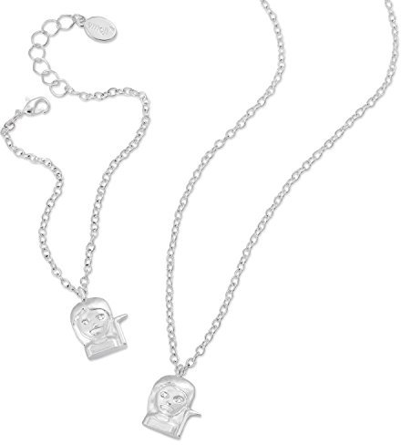 Emoji-Sassy Girl Halskette & Armband Set