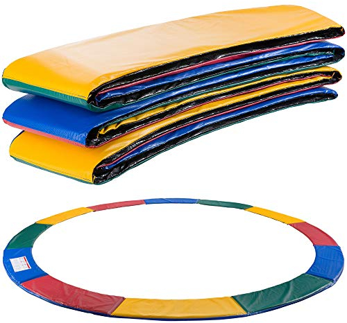 Arebos Trampolin Randabdeckung Federschutz Ø 457 cm | Trampolin Randschutz | Trampolinzubehör aus PVC und PE | Reißfest | Federabdeckung 100% UV-beständig & wasserabweisend | Bunt