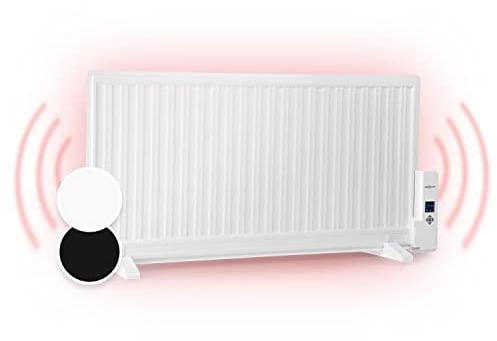 oneConcept Mobile Radiateur à Bain d'Huile Fixation Murale, Faible Consommation d'Energie et Silencieux, 1000W, avec Thermostat, Tactile, Chauffage d'Appoint Electrique