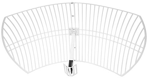 Nooelec GOES Weather Satellite Mesh Antenna - 21dBi Parabolic Antenna w/ 1.7GHz Center Frequency, 200MHz+ Bandwidth, LMR400 Feed Cable with Male SMA Connector, Mounting Hardware, & 2 Year Warranty