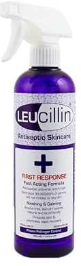 Leucillin First Response Hypochlorous Acid Spray 500ml – Antibacterial Antiseptic Spray Hand Sanitiser Alcohol Free First Aid & Family Sanitiser (500ml)