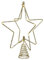zeitzone Weihnachtsbaumspitze beleuchtet Stern Gold LED Christbaumspitze Warmweiß Timer