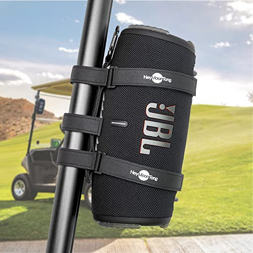 HeyMoonTong Grand support de haut-parleur portable pour grands haut-parleurs Bluetooth de 30,5 à 50,8 cm de circonférence, étanche et réglable, support d'accessoires pour UTV, chariot de golf, vélo ou