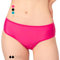 Slip bikini mestruale, nero, a prova di perdite, a vita media, mutandina mare per ciclo, per donne e ragazze, Rosa fucsia, XS / S