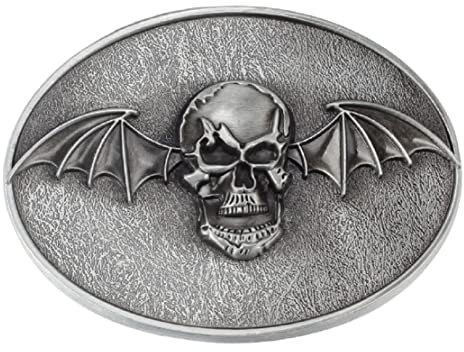 Totenkopf-Gürtelschnalle für Herren, Gothic-Skelett-Flügel, Gürtelschnalle, Totenkopf-Gürtelschnalle, nordischer Wikinger-Totenkopf-Gürtelschnallen, Western-Cowboy-Gürtelschnalle