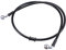 X AUTOHAUX 100cm AN3 M10 Auto Hydraulische Bremsleitung Ölschlauch Fitting 28° 90° Edelstahl für Auto Motorrad Dirt Rennrad Schwarz