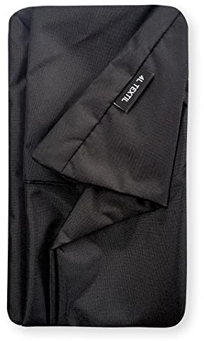 4L Textil Koko Wasserabweisendes Hundebett Bezug abnehmbar und waschbar Hundekorb mittelgroße Hunde Hundekissen flauschig Hundekörbchen Hundesofa (Ersatzbezug(120x100 cm), Schwarz)