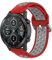 FTRONGRT 20mm Soft Silicone Watch Strap for Nokia Withings Steel HR, Replacement Wristband Bands Bracelet for Nokia Withings Steel HR - (Red Grey)