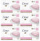 Dove Pink Moisturising Beauty Cream Bar 3 in 1 Cleanses, Moisturises and Nourishes Soap for Soft, Smooth Skin Vegan, Crealty Freee and Dermatologically Tested Beauty Soap 2x90g, 6 Pk
