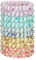 JessLab Spirale Haargummis, 10 Stück Sortierte, Spurlose Spiral-Haargummis, Niedliche Plastikspirale als Pferdeschwanzhalter, Schadensfreies Haar-Accessoire für Frauen und Mädchen, Farbe 3 Mischen