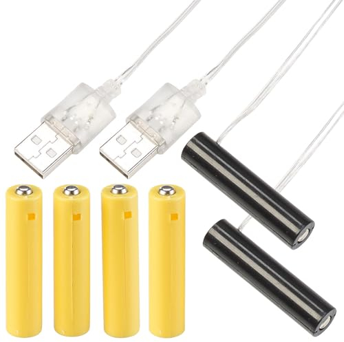 2 adaptateurs USB avec piles factices AAA pour alimentation continue [revolt]