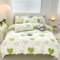 GETIYA Herzen Bettwäsche 135x200 Mikrofaser Bettwäsche Herz Muster Romantisch Herzmuster Bettwäsche Mädchen Damen Grün Herzen Muster Bettbezug Einzelbett mit 1 Kissenbezug 80x80