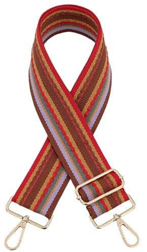 Taschenbänder Verstellbar Schulterriemen 5CM, Damen Crossbody Tasche breitem Längenverstellbarer 80-130cm Schulterriemen für Schultertasche Tragetaschen Handtaschengurte Zum Wechseln 2131
