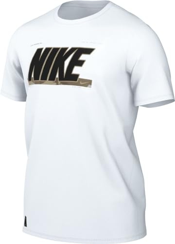 Nike Top Herren Dri-Fit Tee Rlgd Camo GFX, White, FV8370-100, XL