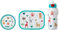 Mepal - Lunch-Set Campus - Lunchset für Kinder mit Pop-Up Trinkflasche, Lunch Box & Fruchtbox - Pausen-Set für die Schule oder Unterwegs - Spülmaschinenfest & BPA-frei - Animal Friends